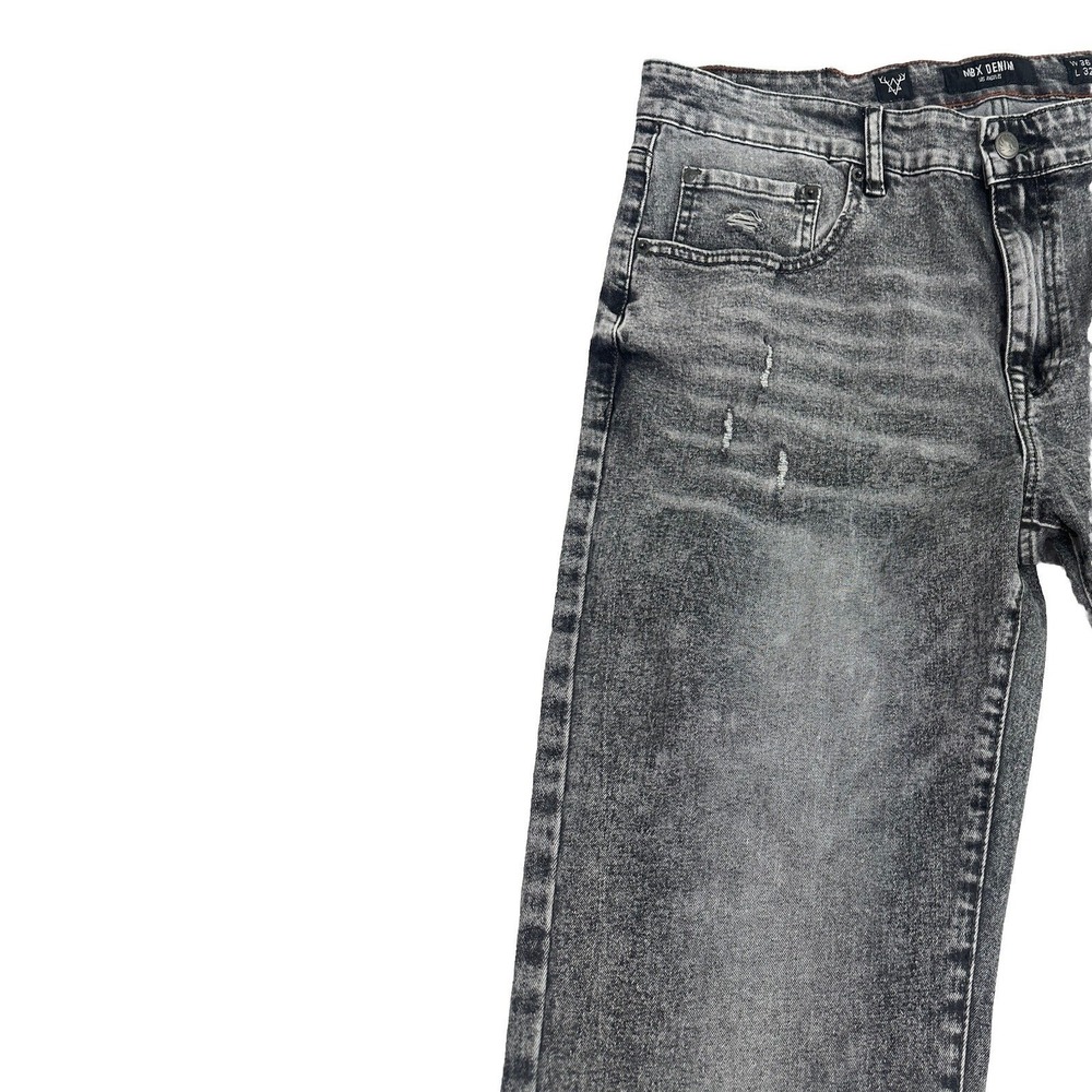 MBX Men's Los Ángeles Denim Jeans 36X32 Slim Straight Stretch Wash Ludlow Jeans - Picture 4 of 16